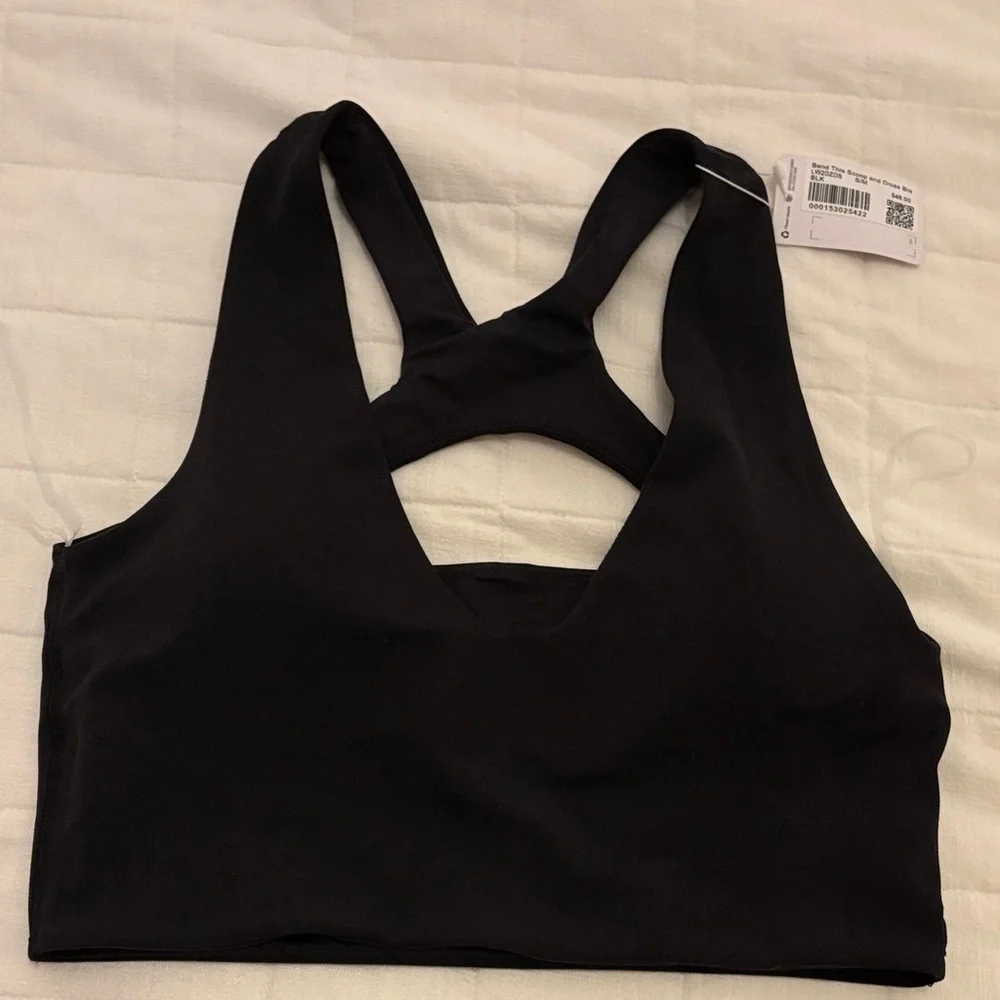 Lululemon Black Racerback Bralette - Women sport’s bra - Picture 1 of 6